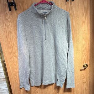 Tommy Bahama Gray Jaquard Quarter-Zip lightweight Sweatshirt